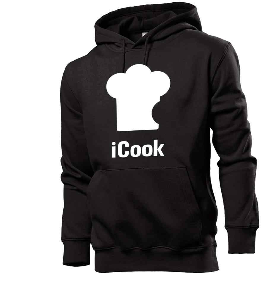 Generisch iCook męska bluza z kapturem - shirt84.de, czarny, 3XL