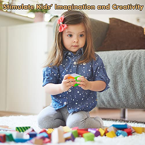 SISYS Zauberwürfel 3x3x3 Speed Cube, 3x3 Magic Puzzle Cube Würfel Aufkleberlos Speedcube 3D Puzzle Spiele für Kinder… – Bild 7