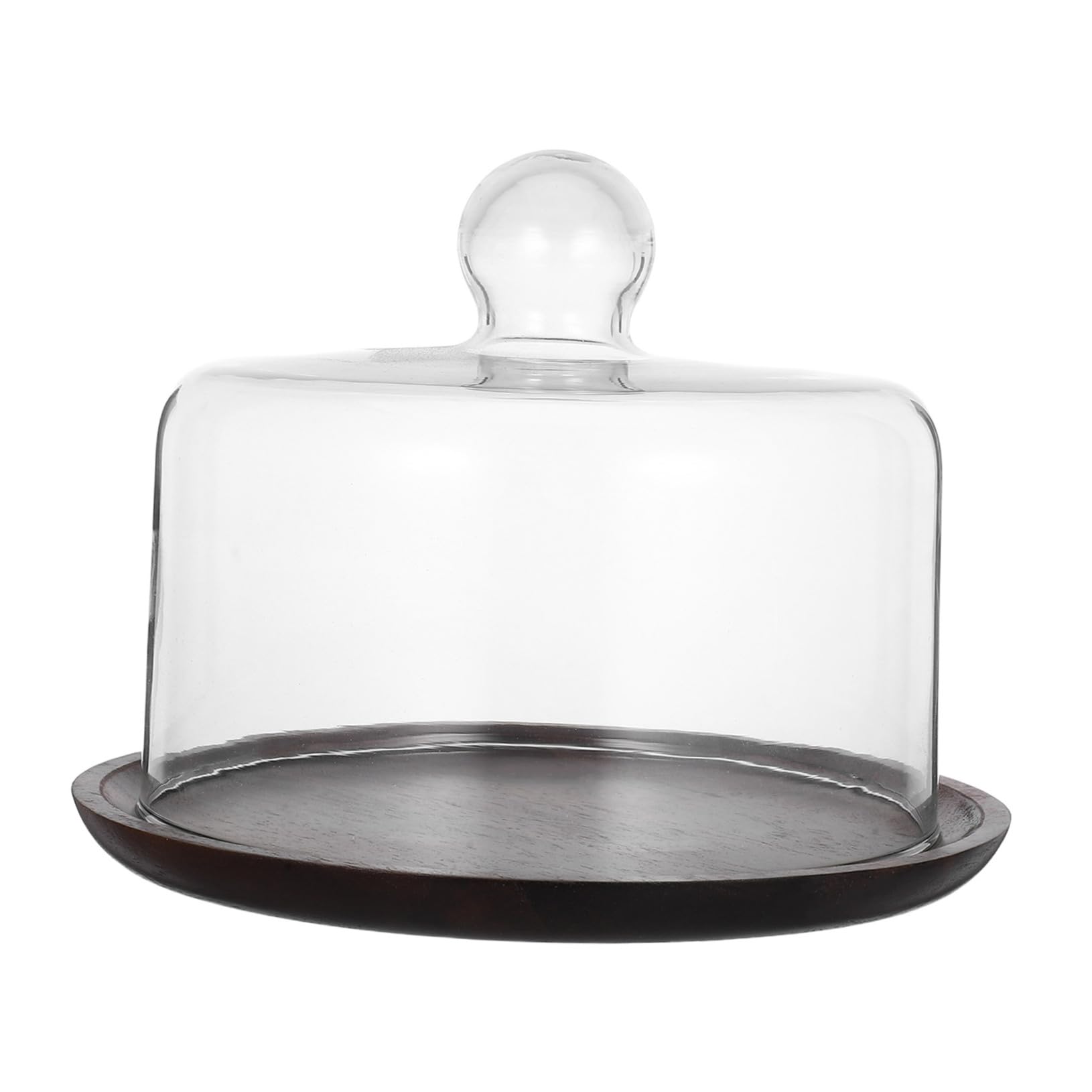 Présentoir élégant pour desserts Zerodeko avec cloche en verre