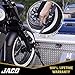 JACO Heavy Duty Ratchet Straps - 1.6 inch x 8 ft (Pack of 4) | Tie Down Kit with Soft Loops - 5,208 lbs (Black)