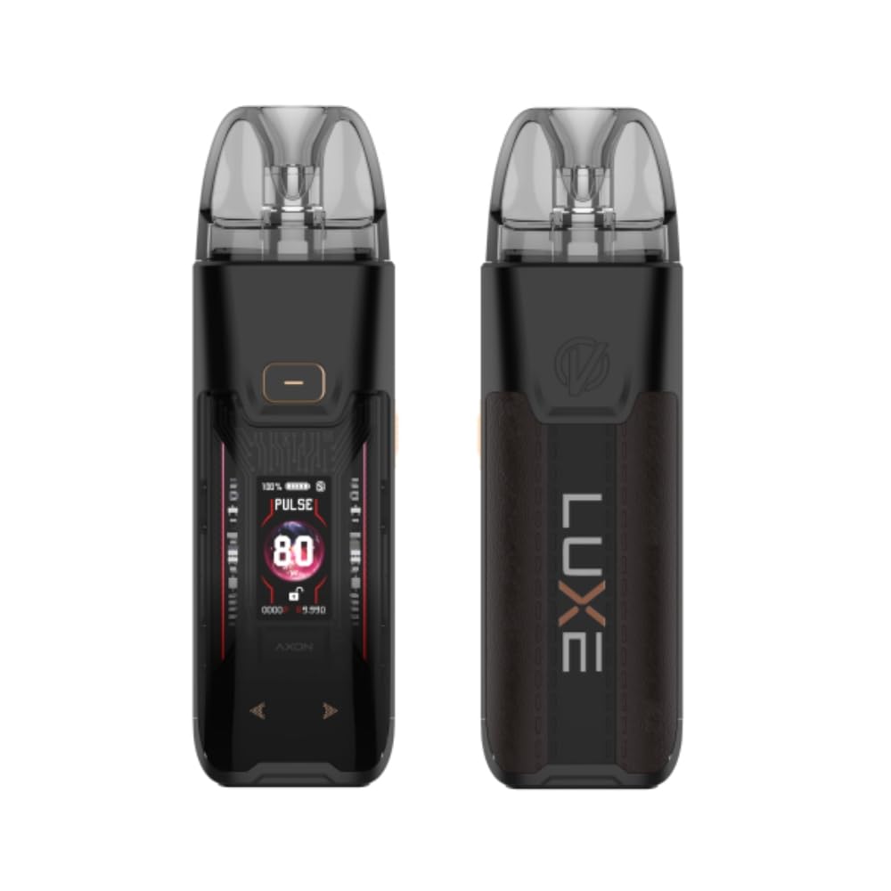For Vaporesso LUXE XR MAX 2 Kit Batteria 3200 mAh (Pelle Nera Scuro) 80 W 5 ML LUXE XR Cartridge Vuota Resistenza GTX Coil 0,2/0,8ohm MTL/DTL Blocco a Un Pulsante Vape Originale - No Nicotine