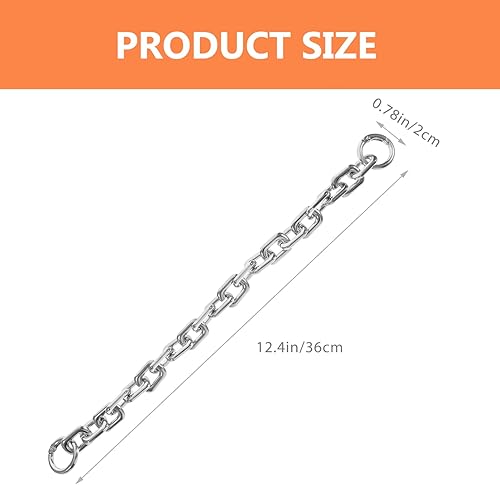 Miniatura 7 de KESYOO Cadena de repuesto para bolsa de plata, correa gruesa para bolsa, bolsa corta, asa con langosta DIY bolso correa de cadena de hombro