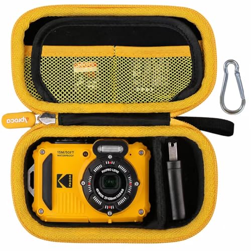 Aproca estuche compatible con cámara Kodak PIXPRO WPZ2 amarillo