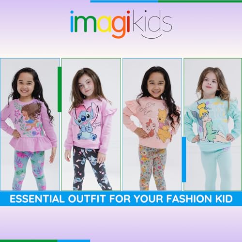 Image of Disney Girls' 2-Piece Fleece Sweatshirt and Leggings Set for Baby & Kids