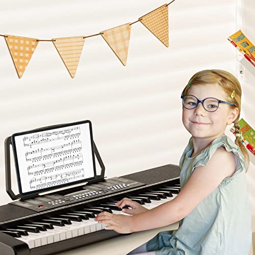 COSTWAY Clavier Électronique à 61 Touches Portable avec Microphone,Piano Numérique avec Pupitre,255 Sons,255 Rythmes,24… - Les Beatles, Paul McCartney, John Lennon, RIngo Starr, George Harrison COSTWAY Clavier Électronique à 61 Touches Portable avec Microphone,Piano Numérique avec Pupitre,255 Sons,255 Rythmes,24… – Image 3