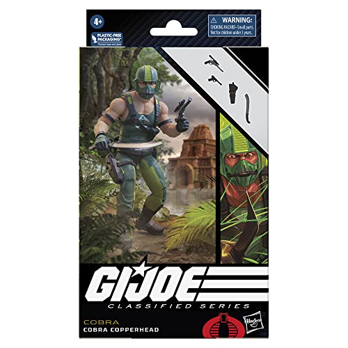 Image of G.I. Joe Classified Series Cobra Copperhead, Collectible G.I. Joe Action Figures, 72, 6 inch Action Figures for Boys & Girls, with 4 Accessories