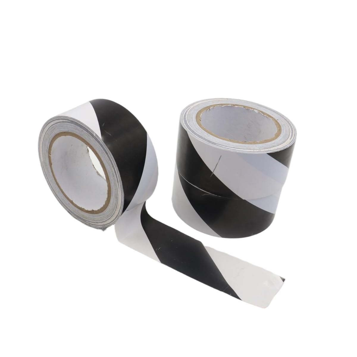 Ludom Lot de 3 rubans d'avertissement en PVC - Noir et blanc - Pour le marquage des sols, des murs, des tuyaux et des appareils