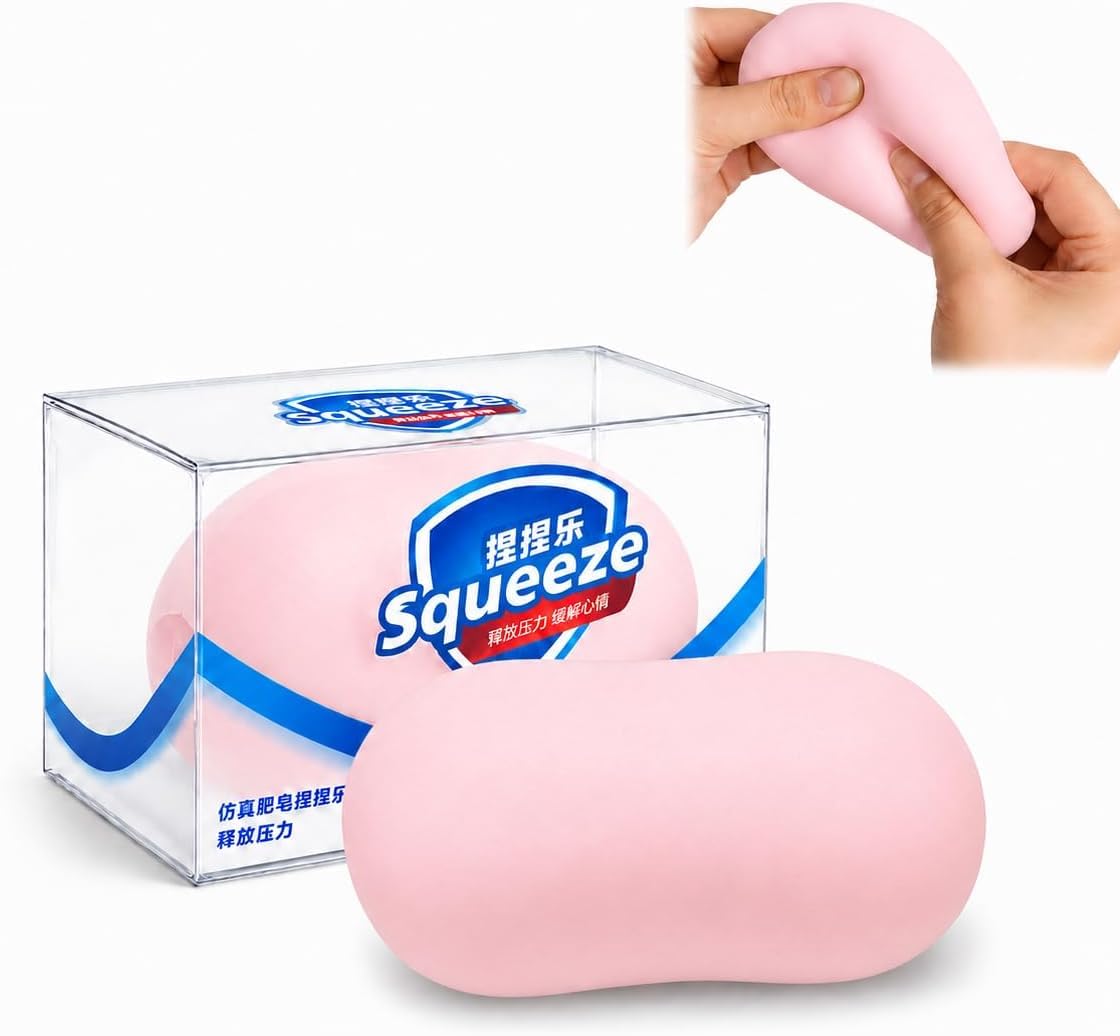 Crunchy Squishy Pink Soap Crunchy Squishies Slow Rising crunchy soap squishy