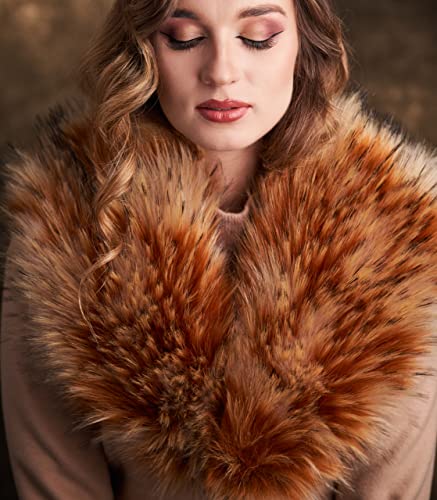 Futrzane Classic Collar - Detachable Faux Fur Scarfs for Women - Shawl for Coat3