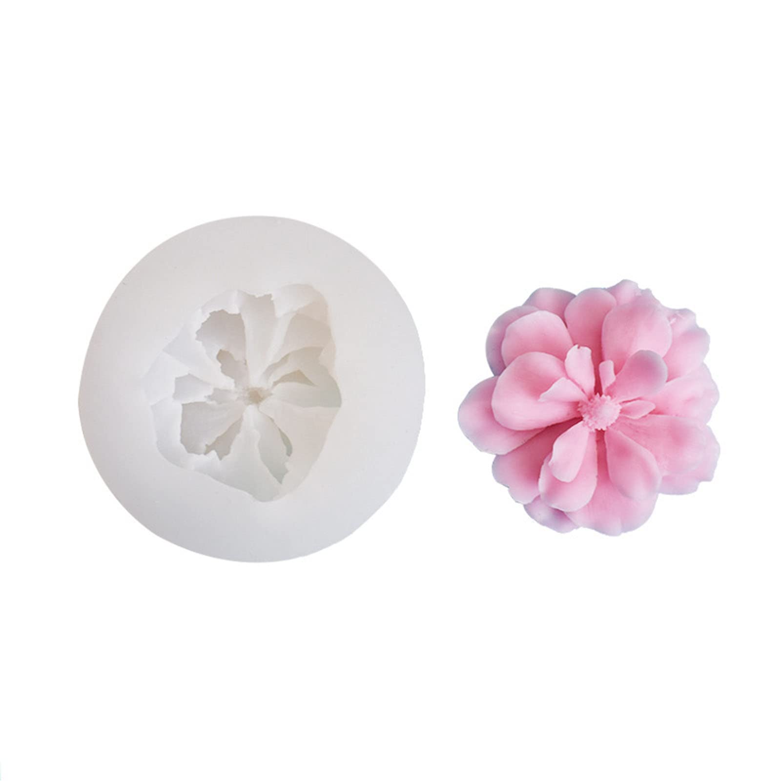 MALSSE Camellia Silicone Fondant Cake Gypsum Molds Manual Plasters Ornaments Handicrafts Mold Hand Gift Making Silicone Molds for Making