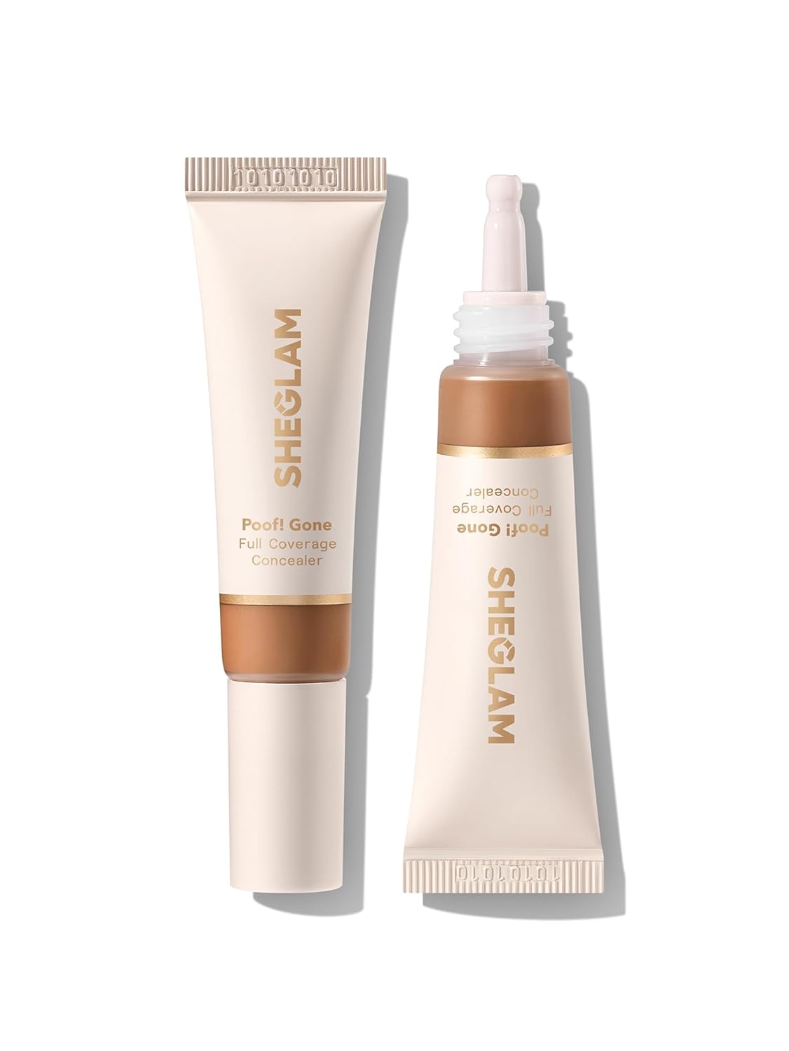SHEGLAM Poof! Gone Full Coverage Concealer Long-Lasting Under Eye Concealer – Chestnut