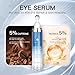 Eye Serum with 5% Caffeine & 5% Retinol for Dark Circles, Puffiness Puffy Bags & Wrinkles Fine Lines - Under Eye Cream Anti Aging Treatment with 360° Massage Roller Ball for Men & Women