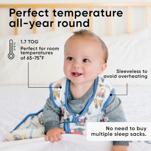 Image of Copper Pearl Sleep Sack: Warm and Cozy Baby Bag in a Variety of Trendy Designs, Safe Alternative to Blankets, Sleeveless Baby Sleep Sack Swaddle Sizes Newborn to 24 Months - Diesel