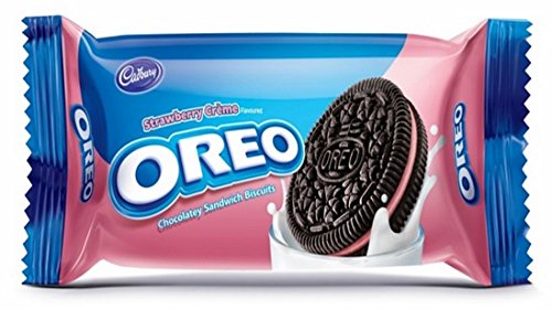 Image of Cadbury Oreo Chocolatey Sandwich Biscuits - Strawberry Creme, 50 Gram