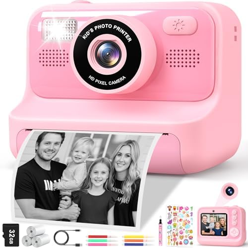 Subtail Camara Fotos Infantil Instantanea - 2,4 1080P Cámara Inst...