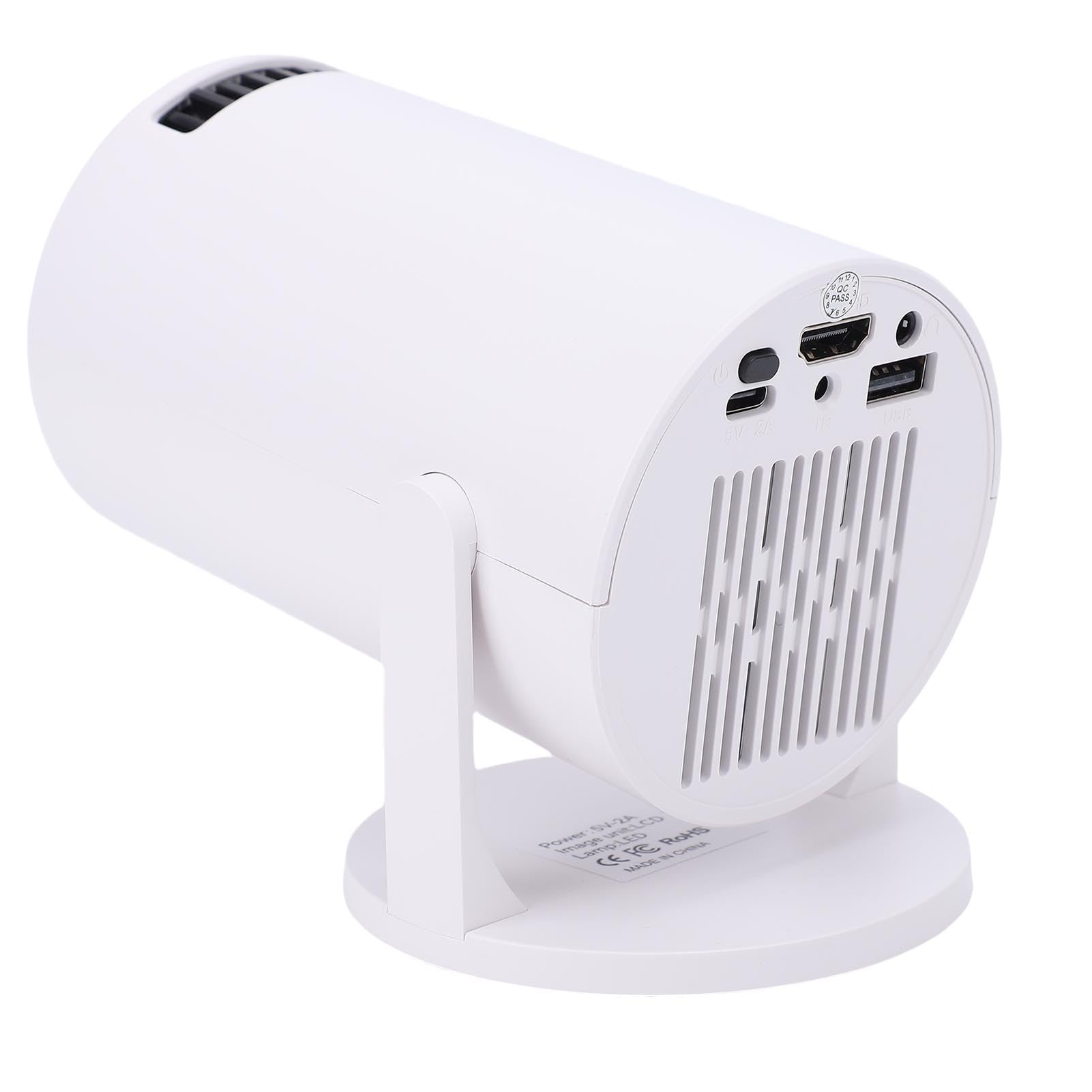 Proyector HD Hogar LED 50 ANSI WiFi Integrado Altavoces Sonido Envolvente Múltiples Interfaces Soporte Proyector Inteligente Portátil para Películas