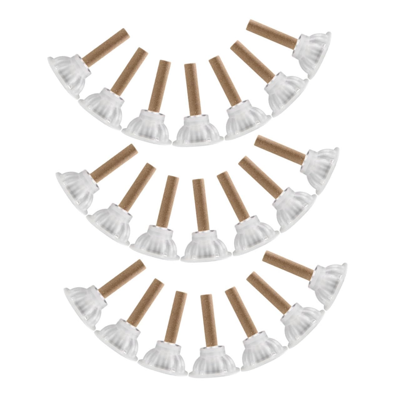 Healvian 200sets Moxa Sticks Fatti Mano Per Moxibustione Con Base Accessori Tradizionali Per Benessere Di Famiglia e Amici Adatti Per Cervicale Dolori Lombari e Menstrual