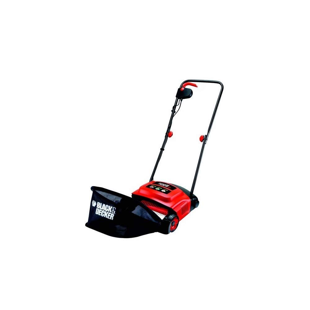 BLACK+DECKER Rasenlüfter Vertikutierer | Entmooser- und Belüftungsgerät