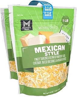 Member Mark Mexican Style Finely Shredded Cheese 2 pk, 16 OZ Net weight ...