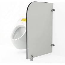 Kindergarten Urinal Partition, Wall Mounted Urinal Privacy Panel for Kindergartens, Kindergarten Urinal Dividers and Toilet PartitionsGrey