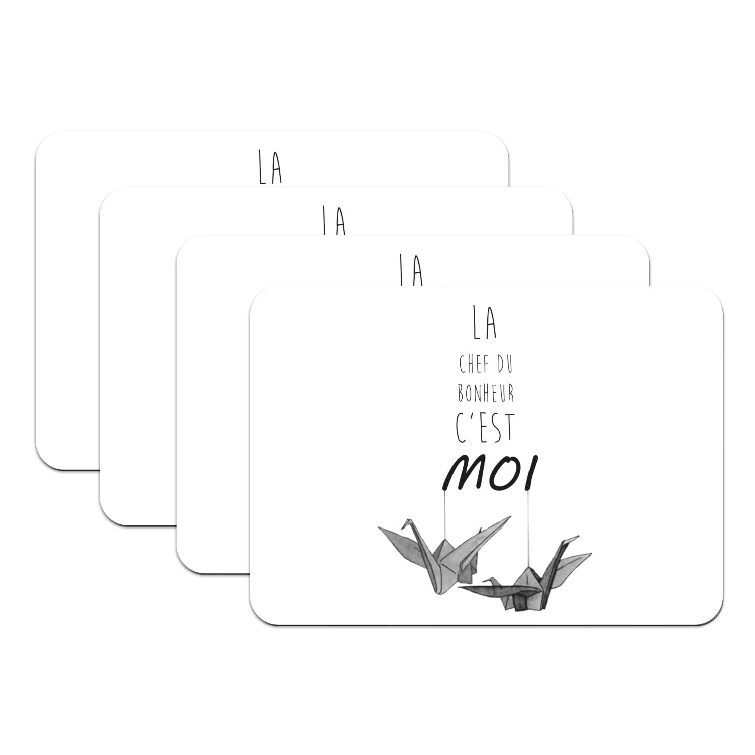 Sets de table antidérapants en caoutchouc grand format lavables d'un geste