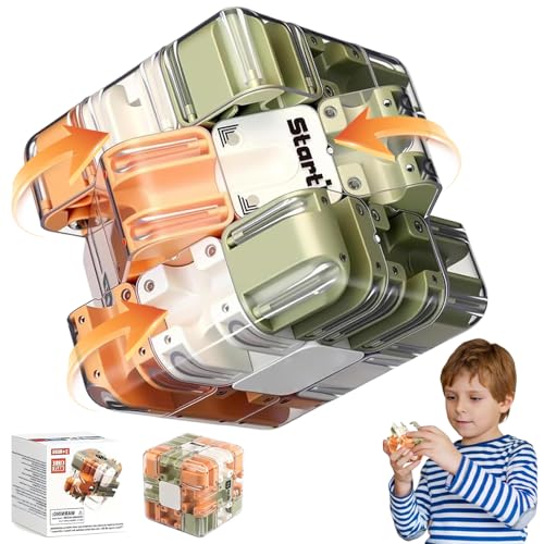 Hyhuiyin Large 3D Labyrinth Cube Puzzle Logical Challenge 3x3 Maze Puzzle Cube Toy Interactive Maze Game High Difficulty Puzzle for Logic Development and Stress Relief Education Sensory Toys Gift