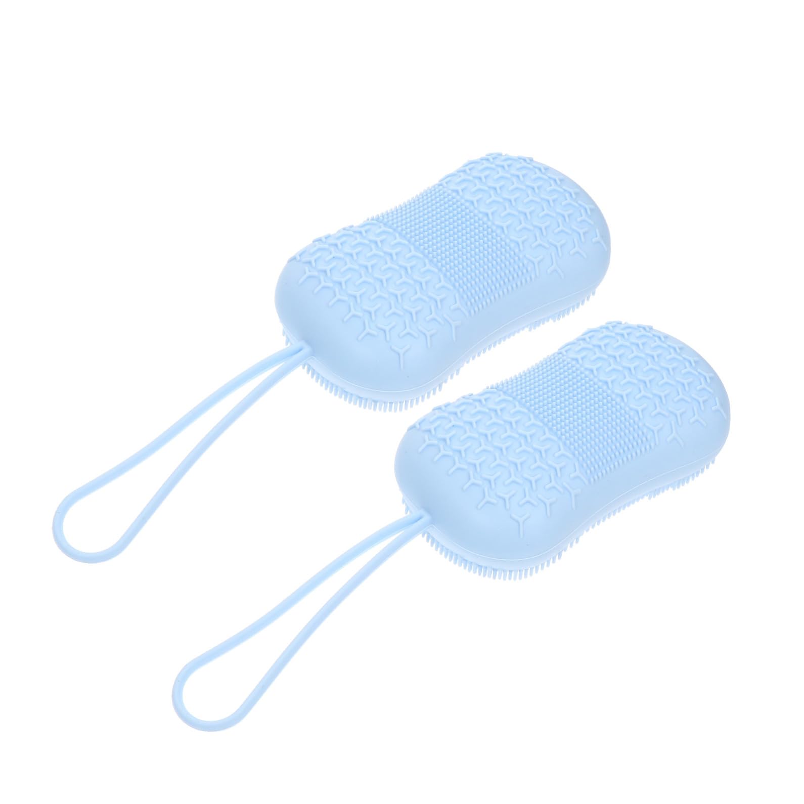 Gatuida 6 Pezzi Spazzola Corpo Secco Doppia Faccia in Silicone Blu per