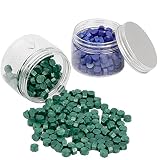 apartamento na octagonal df 【Ampliamente utilizado】Lacre para sellos kit muy adecuado para invitaciones de boda, tarjetas, tarjetas, manualidades, regalos, manuscritos, sobres, paquetes, sellos de vino, envases de té o cosméticos, invitaciones a fiestas y otros proyectos de manualidades.