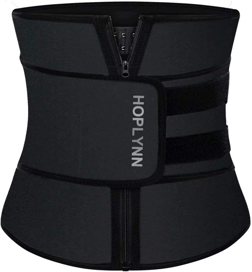 Neoprene Sweat Waist Trainer Corset Trimmer Belt for Women Weight Loss, Waist Cincher Shaper Slimmer Small black