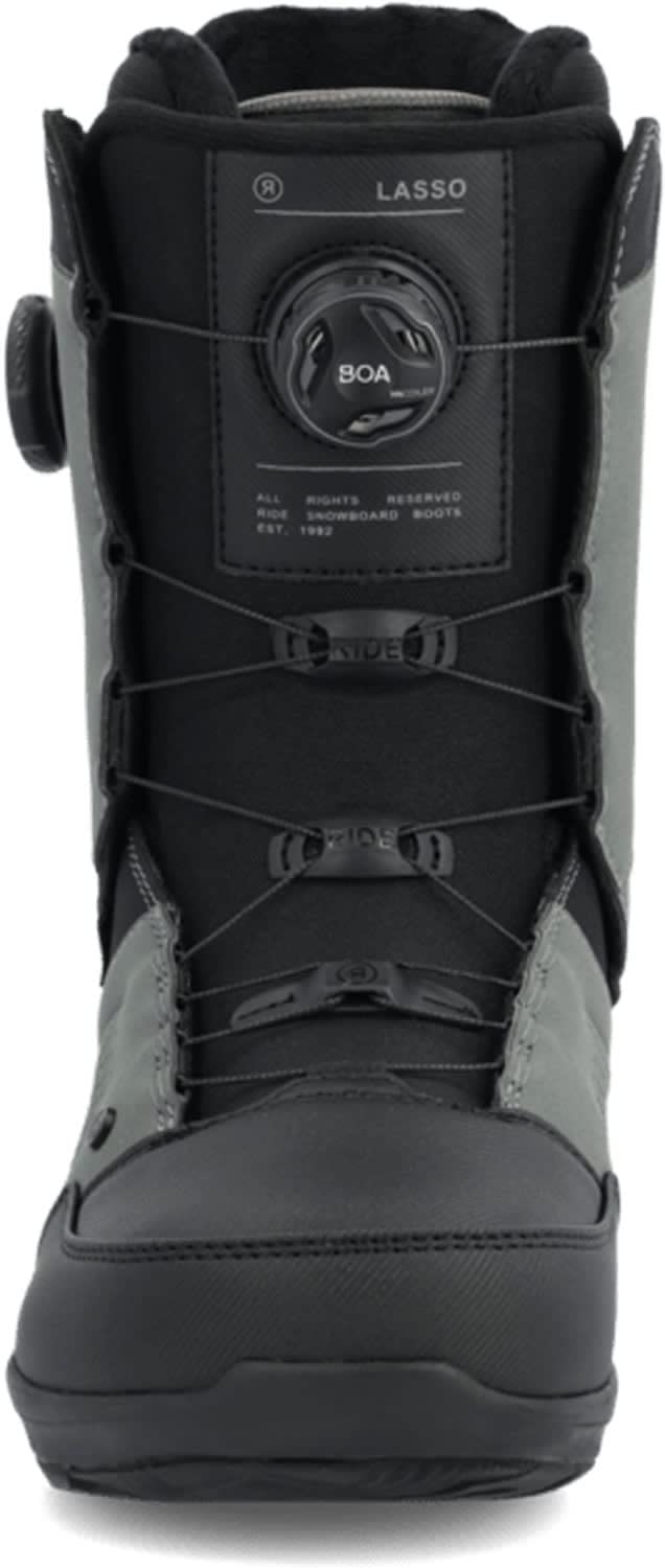 Ride Lasso Mens Snowboard Boots Grey 11