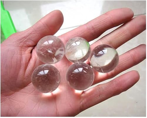 Miniatura 6 de Bolas de esfera curativa de cuarzo transparente natural, tamaño pequeño de 20 para curación, reiki, decoración de oficina en casa, fabricación de