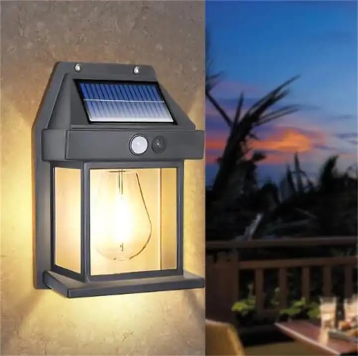 KAVANA Solar Wall lamp Lights for Outdoor,Motion Sensor lamp,Home, Garden with Panel Waterproof Outdoor lamp for Garden, Patio, Yard- Multi Color