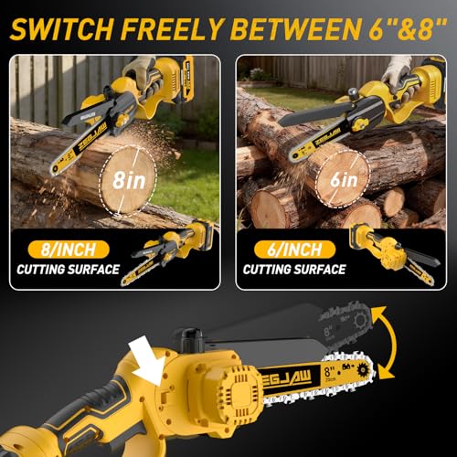 ZEGJAW 4-IN-1 Cordless Pole Saw