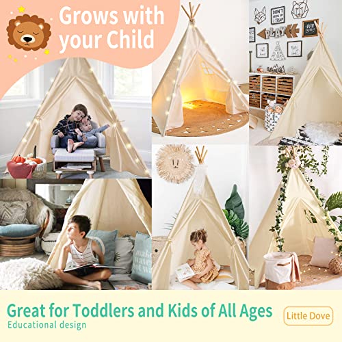 Little Dove TEEPEE1.2 Teepee Tent For Kids Foldable Teepee Play Tent thumb #5
