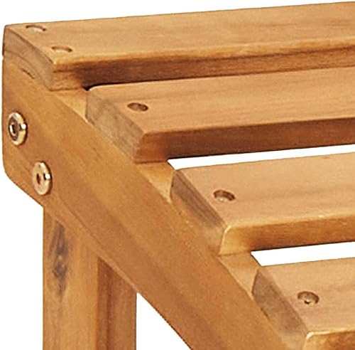 Miniatura 8 de Silla Adirondack plegable de madera de acacia maciza con reposapiés para patio al aire libre, jardín, cómodos muebles plegables, acabado marrón