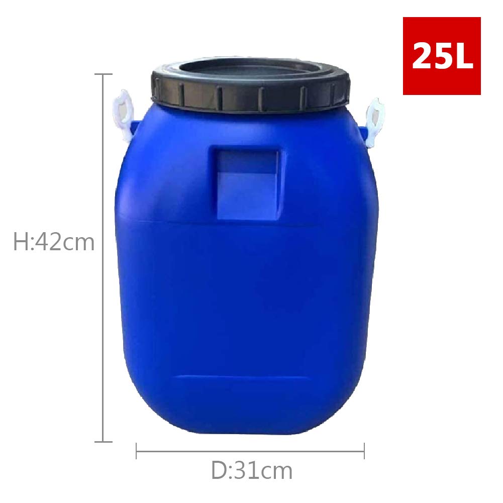 Wassereimer Haushaltsaufbewahrungs-Eimer, Lebensmittelkunststoff-Eimer verdickt mit Deckel Fermentation Eimer Enzym-Eimer Honig-Eimer-Öl-Eimer 25L-60L,25L