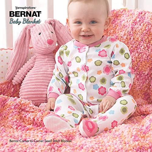 Image of Bernat Baby Blanket 300g Raspberry Kisses Yarn - 5 Pack of 300g /10.5oz - Polyester - 9 Super Bulky - Knitting /Crochet