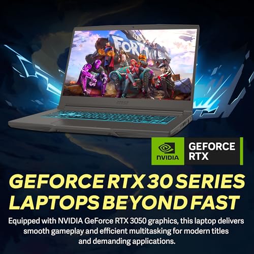 Image of msi Thin 15.6 inch FHD 144Hz Gaming Laptop, Intel i5-13420H, NVIDIA GeForce RTX 3050, 32GB RAM, 1TB SSD, Backlit Keyboard, Wi-Fi 6, Windows 11 Pro, Gray, 1TB Docking Station Set