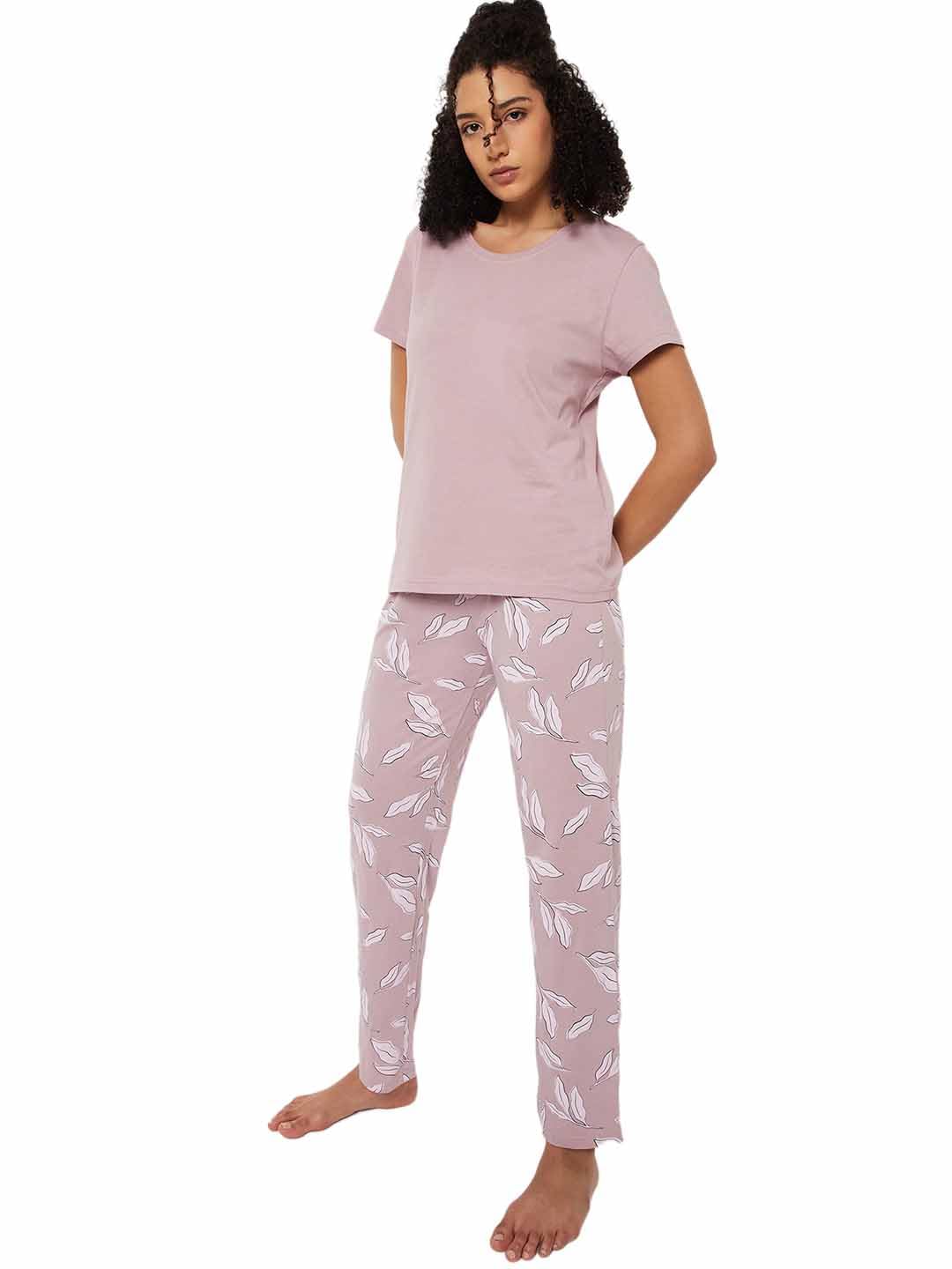 max Women's Printed Round Neck Half Sleeve Cotton Pyjama Set-picture-48