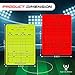 Great Call Athletics | Soccer Pro Reusable Write-On Game Card | Set of Yellow & Red | Erasable Match Data Record Fits Pocket NFHS