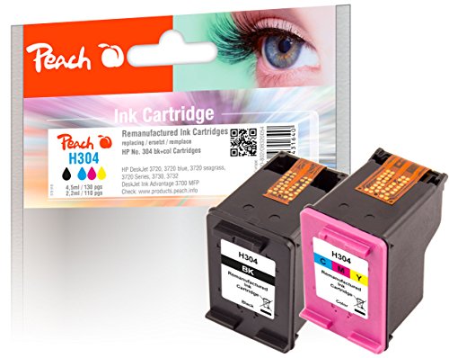 Peach 320054 Cartouche d'encre Noir, Cyan, Magenta, Jaune