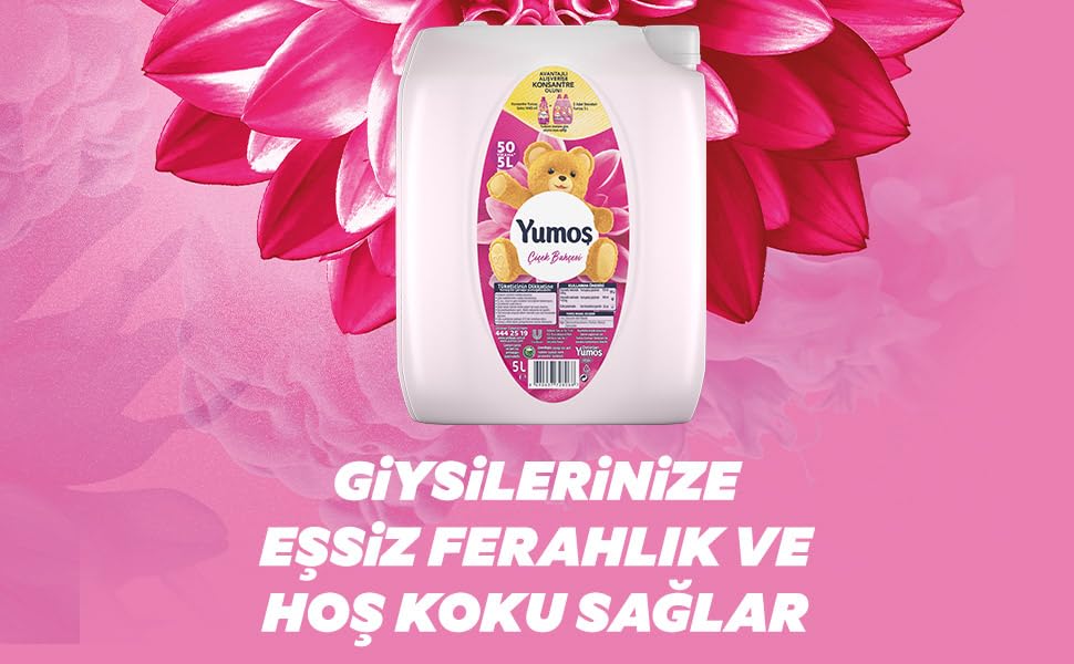 Yumoş Çiçek Bahçesi Yumuşatıcı 50 Yıkama 5 lt (4 paketi)