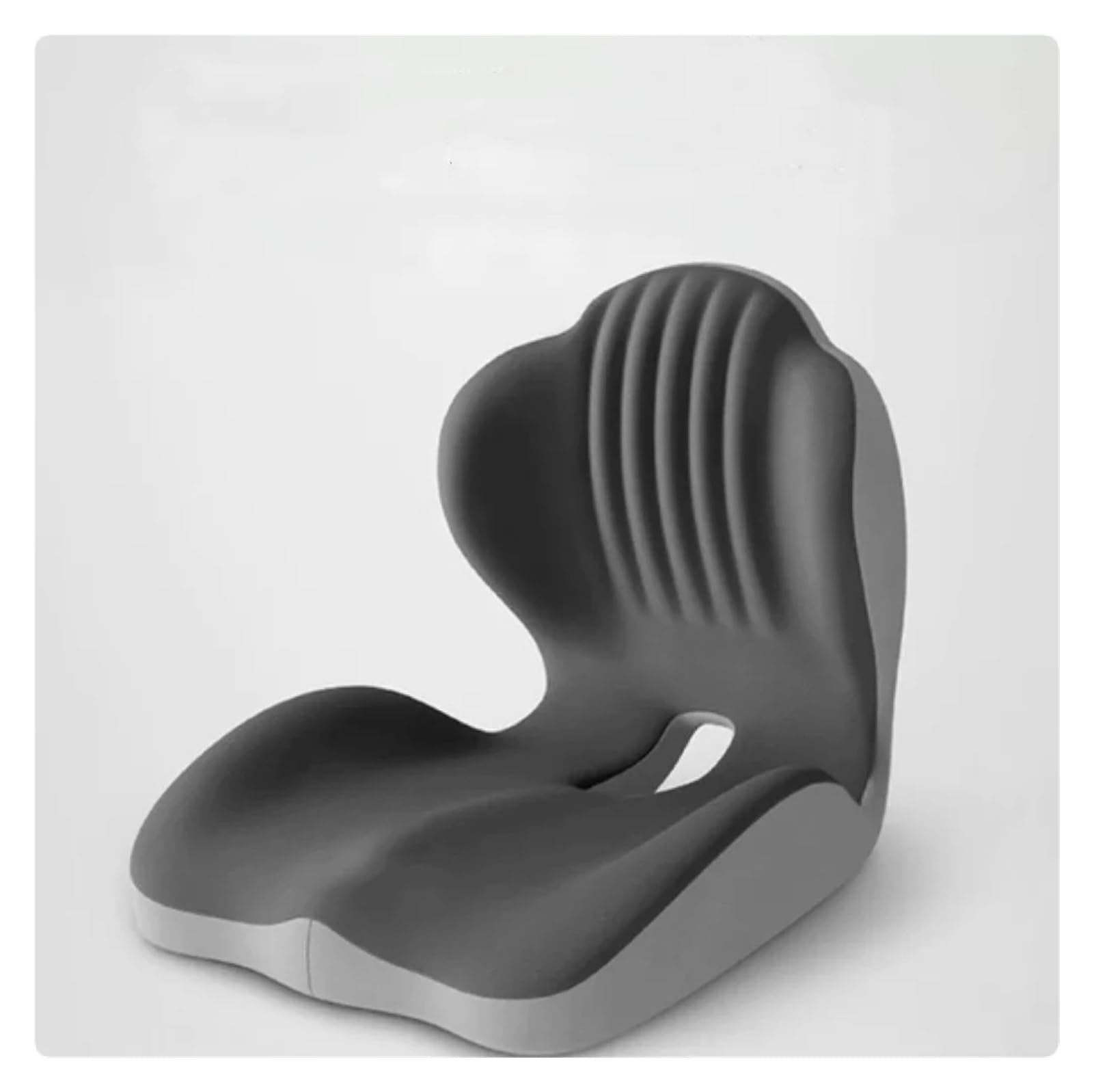 Hviyroi car seat cushion Ergonomic Memory Foam Seat Cushion with Back Support Car(Gray)