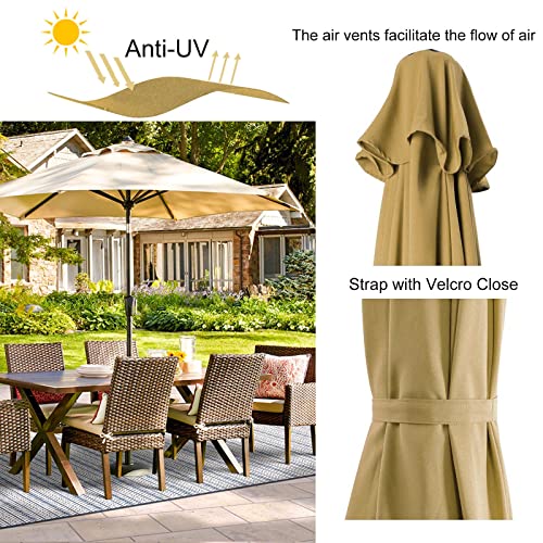 Parasol para piscina y jardín con sistema de manivela 4