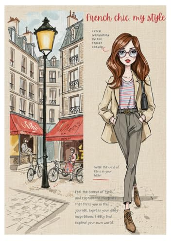 パリの空の下、きらめく私 - French chic, my style journal (A5サイズ, 120ページ): 頑張りすぎない自分を応援する、自由なジャーナル - まあ、いっか！で、ハッピーな毎日。 ゆるっと、心のままにペンを走らせて。 (Japanese Edition)