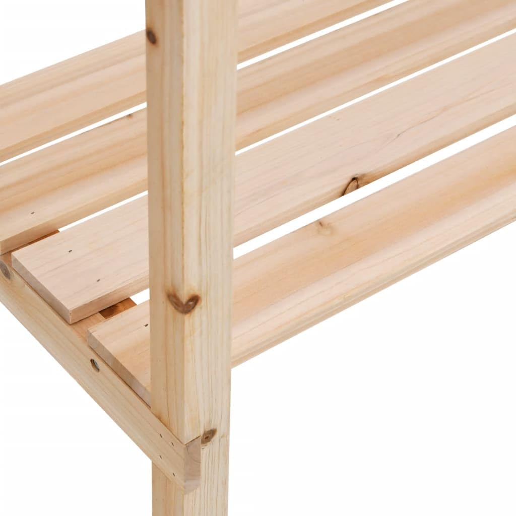 ShGaxin Mesa para Plantas con estantes Madera Maciza Abeto 78x38x82,5cm, Invernaderos Huerto, Banco De Trabajo De Jardinería, Banco De Trabajo para Macetas, Mesa De Jardinería - 156352
