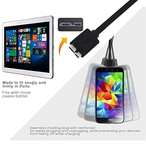 Image of Storite USB 3.0 A to Micro B SuperSpeed Cable (100cm - 3 Foot -1M)