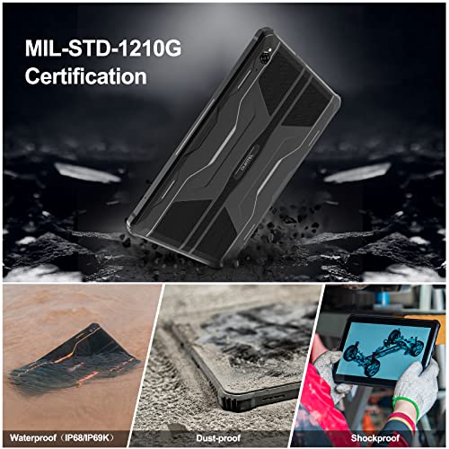 Android Tablet, 10000 mAh Robuust Tablet OUKITEL RT1 (10.1 Inch, WIFI, Android 11, 64 GB, 128 GB Uitbreidingsgeheugen… - Image 5