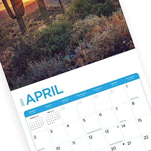 2023 American Landscapes Monthly Wall Calendar By Bright Day, Made In The Usa, 12 X 12 Inch, Beautiful Scenic Outdoor Nature Usa Photography #TOP7