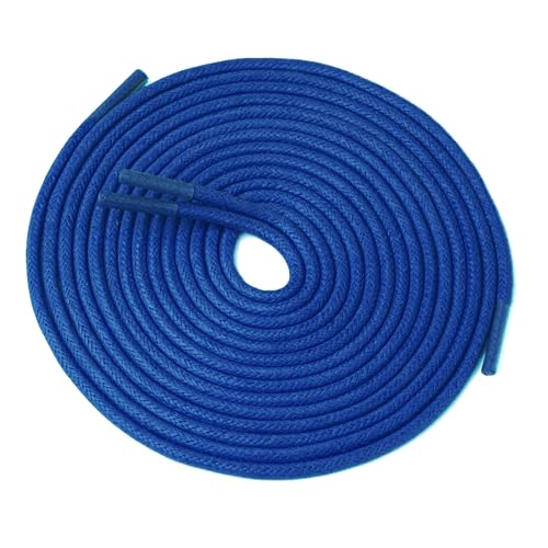 Image of Handshop 3 Pairs Dress Shoe Laces | 3 /32 inch Thin Round Waxed Shoelaces | Polished waxed sheen, tightly woven cotton, secure tie, for oxfords, derbies and chukka boots, 23 inch-63 inch sizes and 15 colors